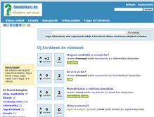 Tablet Screenshot of gondolkozz.hu